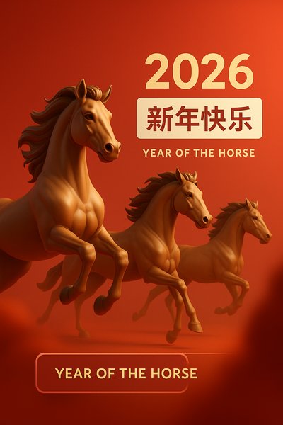 2026 Year of the Horse Celebration Theme Image