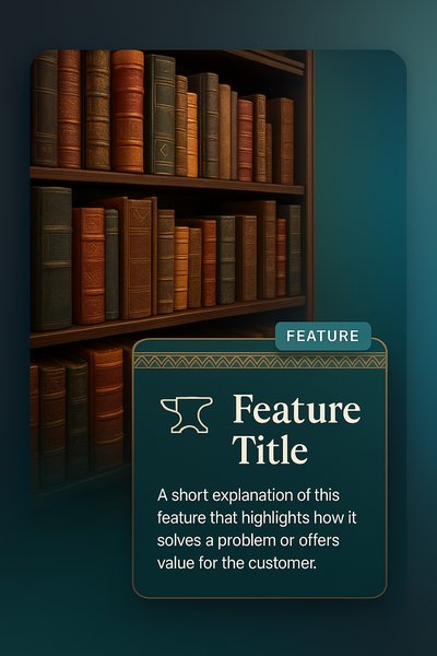 3D Library Rendering with Old Books on Shelves