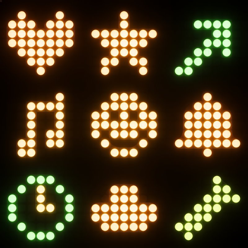 colorful led matrix display
