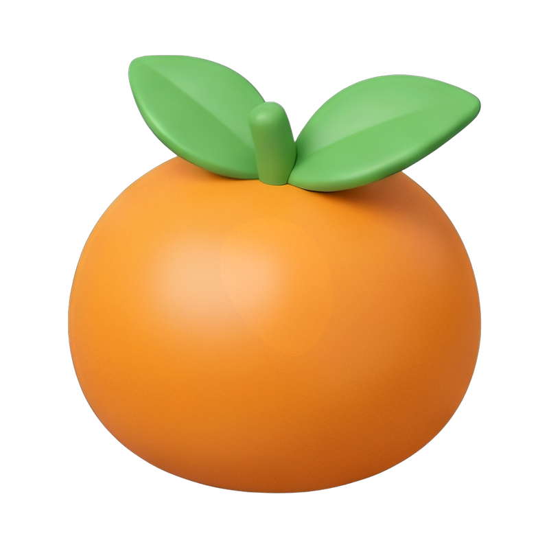 Fresh tangerine with leaves