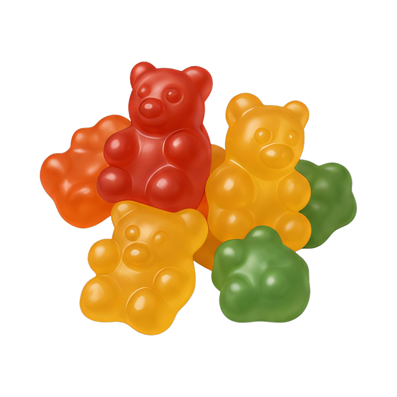colorful gummy bears assortment