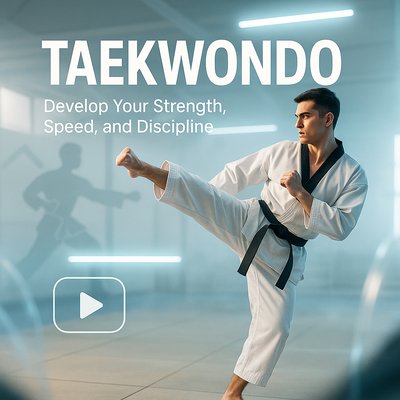 Dynamic Taekwondo Training Promotion Image