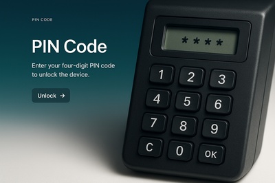 Stylish PIN Code Input Interface for Devices