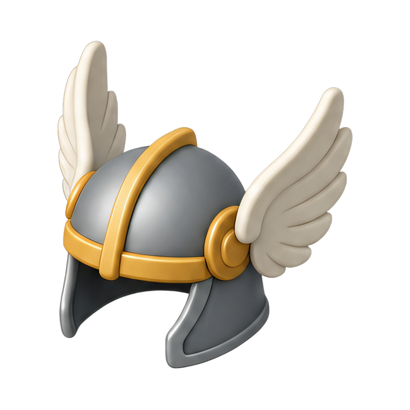 mythical valkyrie winged helmet