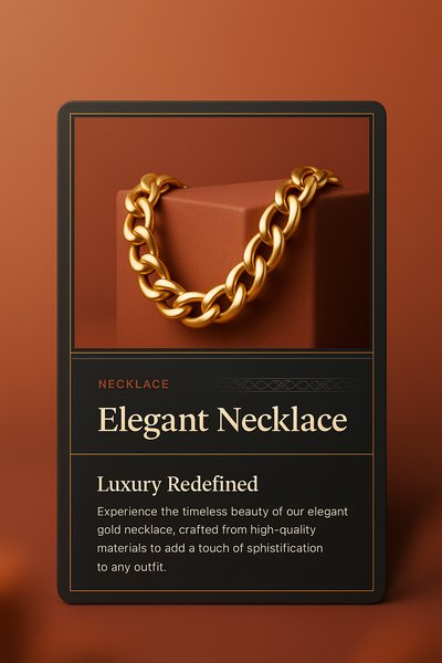 Elegant Gold Necklace Design with Modern Aesthetic
