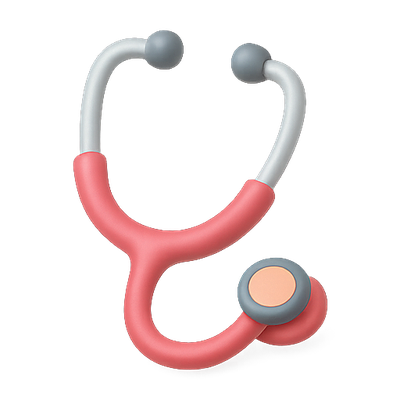 Stylized Illustration of a Stethoscope