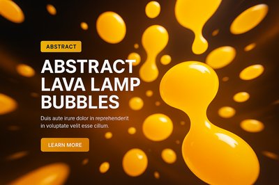 Abstract Lava Lamp Bubbles Design with Modern Aesthetic