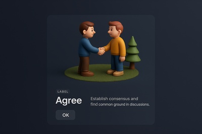 Remote Perspective of Agreement Scene in 3D Style