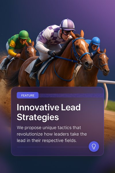 Dynamic Horse Racing Scene with Jockeys Competing
