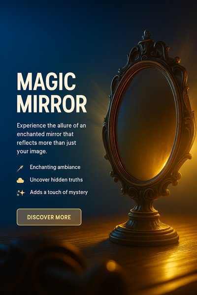 Enchanting Magic Mirror with Mystical Glow