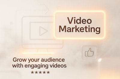 Video Marketing Promotional Graphic with Engaging Design