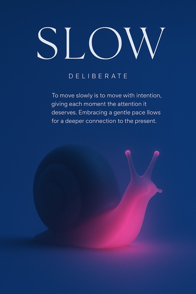 Captivating Neon Glow: A Snail in Soft Hues