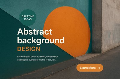 Colorful Abstract Design with Geometric Shapes and Textures