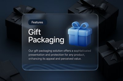 Elegant Black Gift Boxes with Modern Features Overview