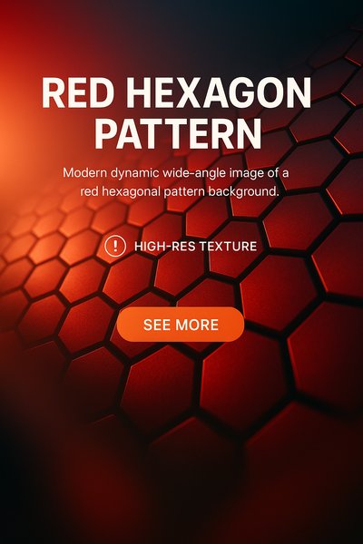 Dynamic Red Hexagonal Pattern Background for Modern Design