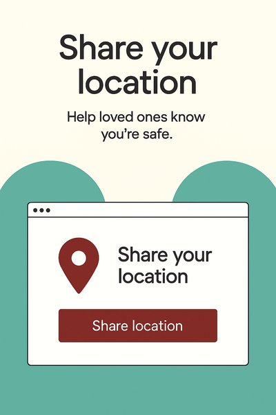 Location Sharing Awareness Graphic for Safety