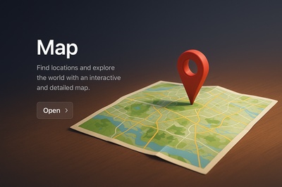 Detailed 3D Map with Interactive Features