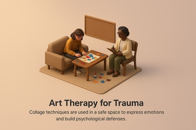 Art Therapy for Healing Trauma: Collage Techniques in a Safe Space