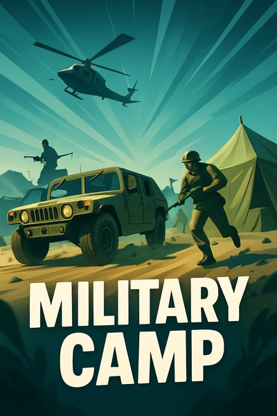 Dynamic Military Camp Scene with Engaging Elements