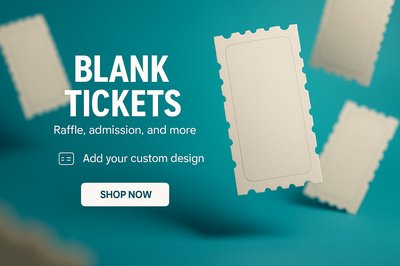 Promotional Image for Custom Blank Tickets