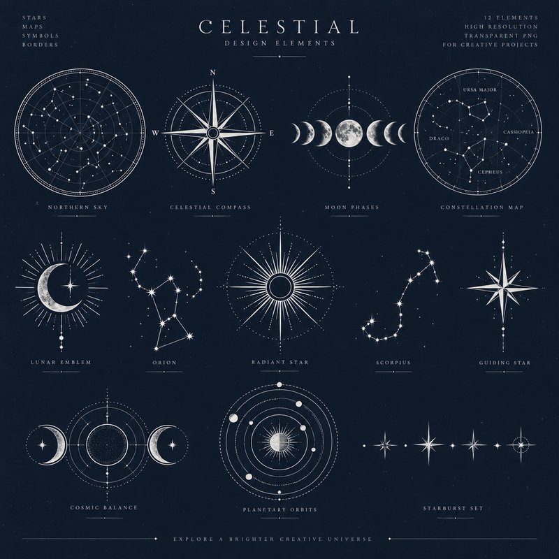 Constellation and Star Map Elements