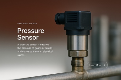 Stylish Pressure Sensor Illustration with Action Button