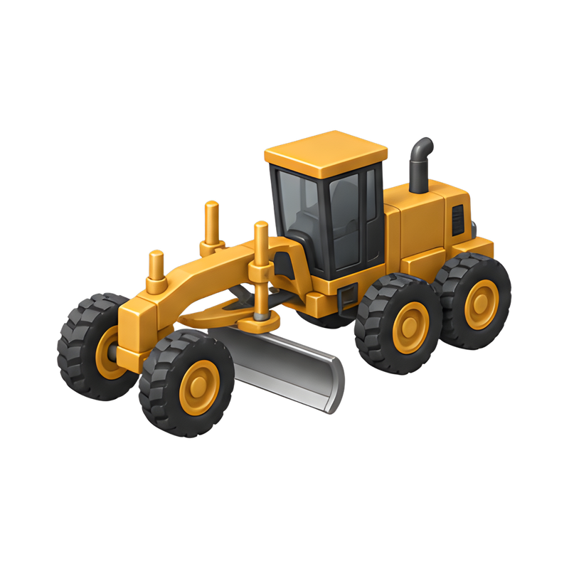 motor grader with mid-mounted blade