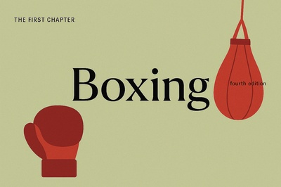 Boxing Book Cover Design with Modern Aesthetic