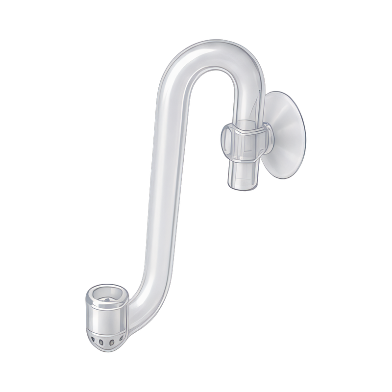 clear glass lily pipe inflow