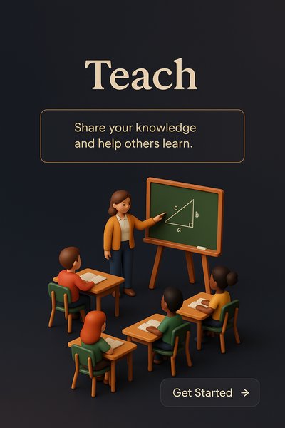 3D Classroom Scene Illustrating Teaching Concept