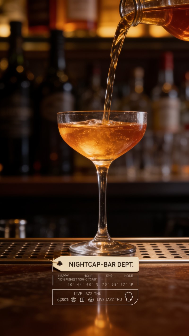refreshing cocktail in a glass