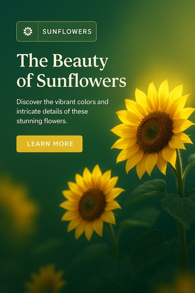 Beautiful Sunflowers: Vibrant Colors and Intricate Details
