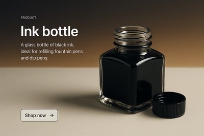 Stylish Ink Bottle Icon for Modern Web Design
