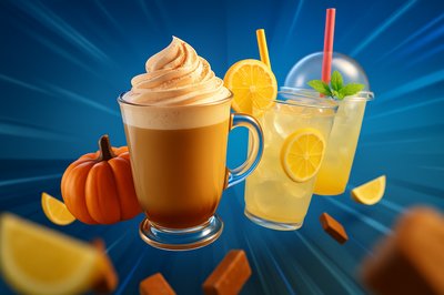 Dynamic Seasonal Beverages: Pumpkin Latte and Lemonade