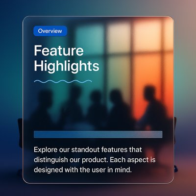 Silhouettes in Meeting Room with Colorful Window Backdrop