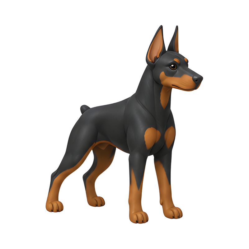 Doberman pinscher portrait
