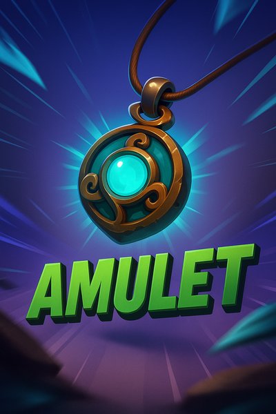 Dynamic Amulet Illustration with Engaging Design Elements