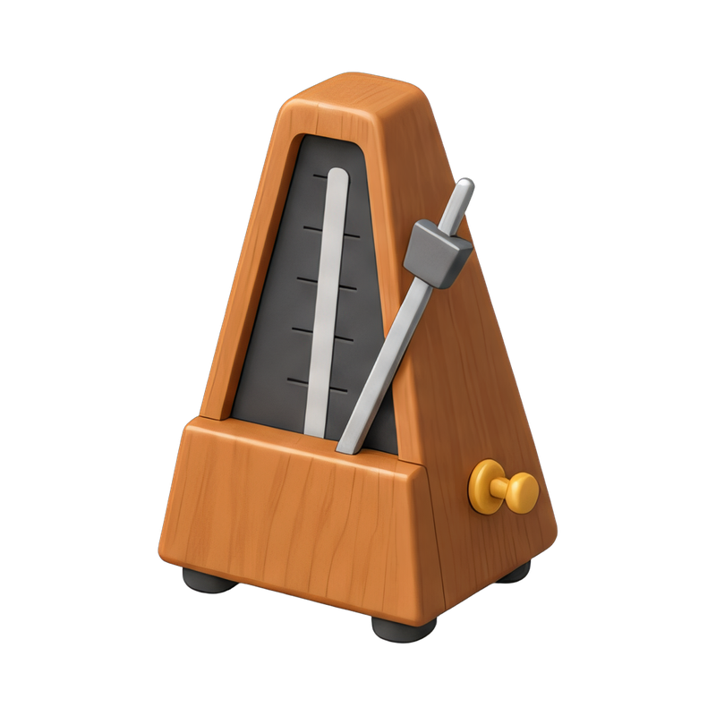 classic wooden metronome