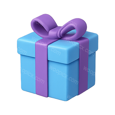 3D Render of a Gift Box with Bow