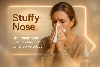 Health Awareness Graphic for Nasal Congestion Relief