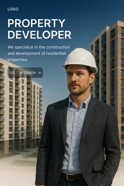 Stylish Web Page Design for Property Developer