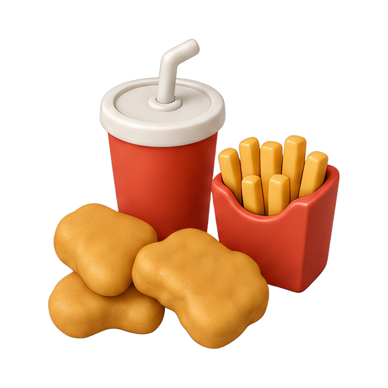 combo meal set display