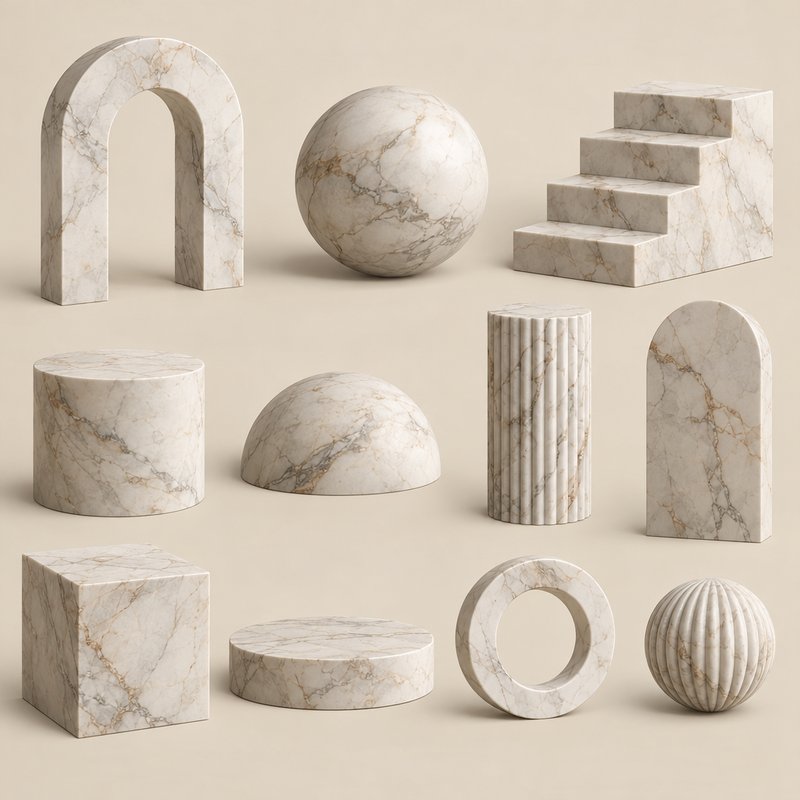Marble 3D Shape Elements