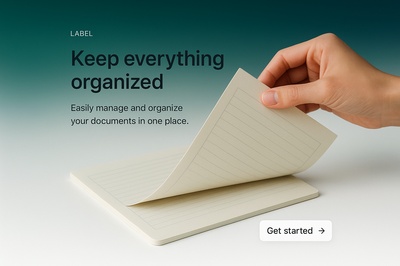 Minimalist Website Design with Organized Elements