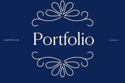Elegant Portfolio Design with Geometric Patterns