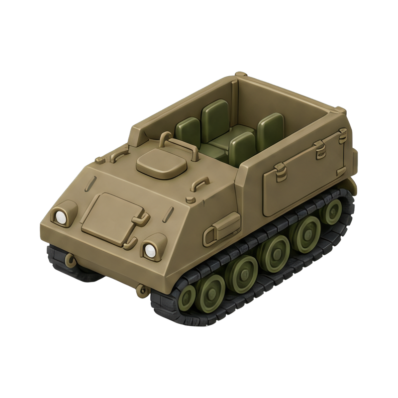 military tracked troop carrier