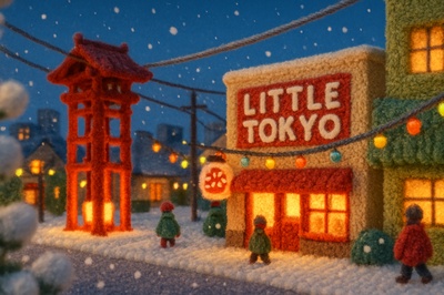 Winter Woolen Fantasy in Little Tokyo, Los Angeles