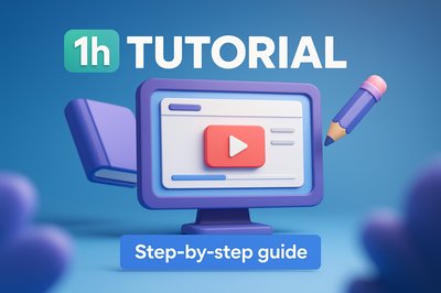 3D Tutorial Graphic Featuring Step-by-Step Guide Concept