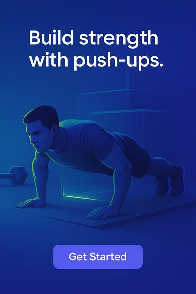 Neon Shadows and Strength: Push-Up Inspiration