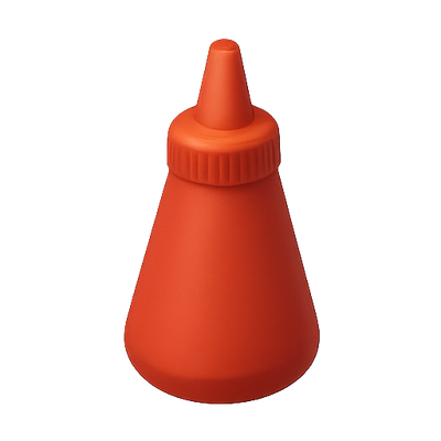 Minimalist Ketchup Bottle with Clean Design
